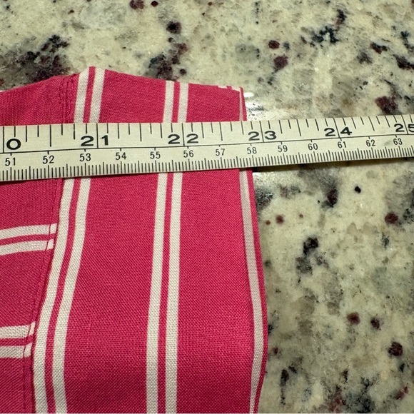 Grand & Greene Pink Striped Button Up Collared Long Sleeve Shirt Women’s SIZE S - Picture 12 of 13